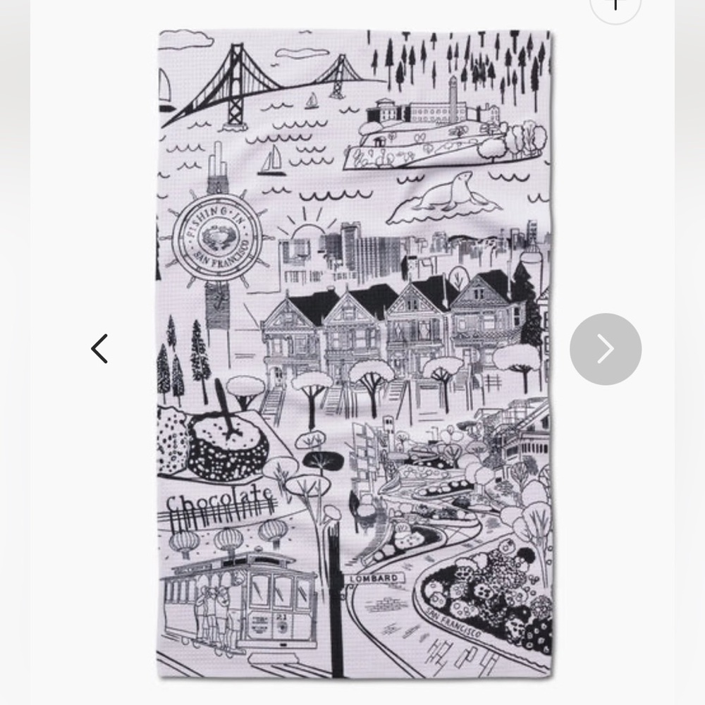 Geometry tea towel
